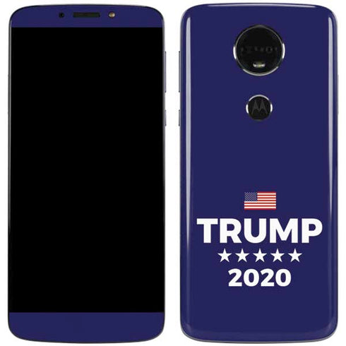 Trump 2020 Blue Moto E5 Plus Skin