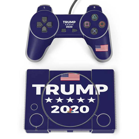 Trump 2020 Blue PlayStation Classic Bundle Skin