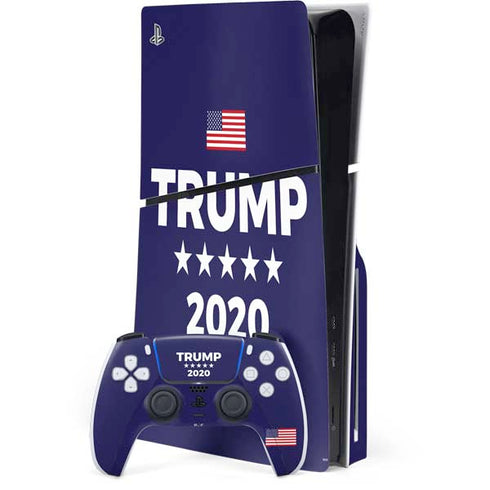 Trump 2020 Blue PS5 Slim Disk Bundle Skin