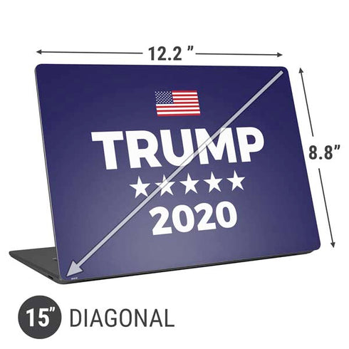 Trump 2020 Blue Universal Laptop 15in (12.2 x 8.8in) Skin