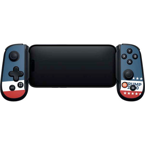 Trump 2020 Red White and Blue Backbone One for iPhone Game Controller Skin
