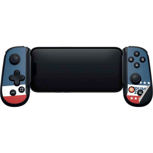 Trump 2020 Red White and Blue Backbone One for iPhone Game Controller Skin