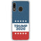 Trump 2020 Red White and Blue Galaxy A20 Clear Case