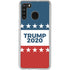 Trump 2020 Red White and Blue Galaxy A21 Clear Case