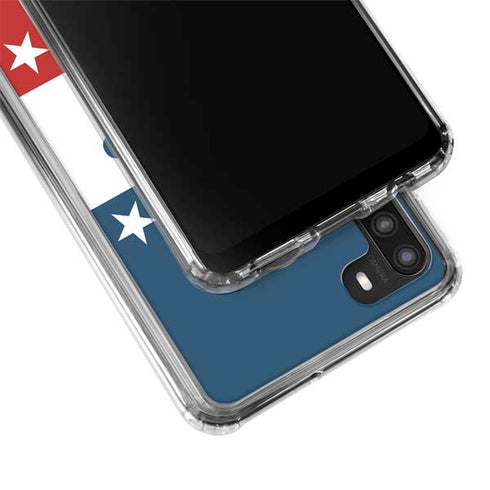 Trump 2020 Red White and Blue Galaxy A21 Clear Case