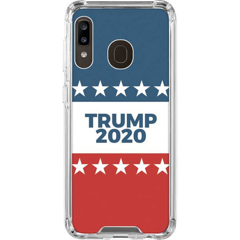 Trump 2020 Red White and Blue Galaxy A30 Clear Case
