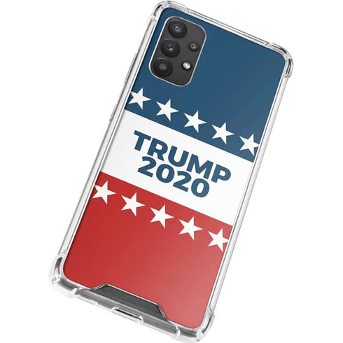 Trump 2020 Red White and Blue Galaxy A32 5G Clear Case