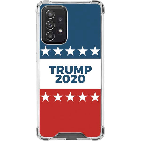 Trump 2020 Red White and Blue Galaxy A52 5G Clear Case