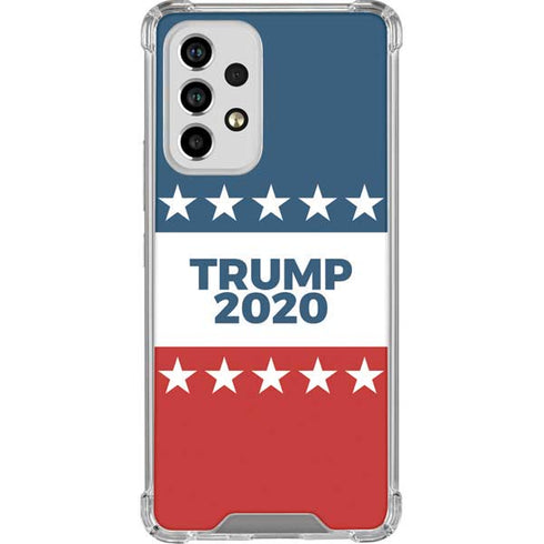 Trump 2020 Red White and Blue Galaxy A53 5G Clear Case