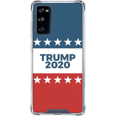 Trump 2020 Red White and Blue Galaxy S20 FE Clear Case