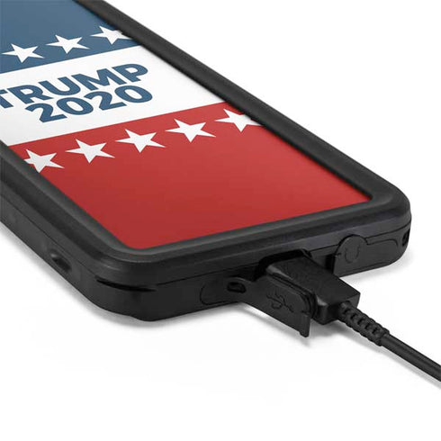 Trump 2020 Red White and Blue Galaxy S20 Plus Waterproof Case