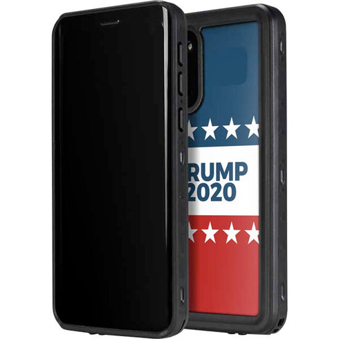 Trump 2020 Red White and Blue Galaxy S20 Waterproof Case