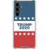 Trump 2020 Red White and Blue Galaxy S23 FE Clear Case
