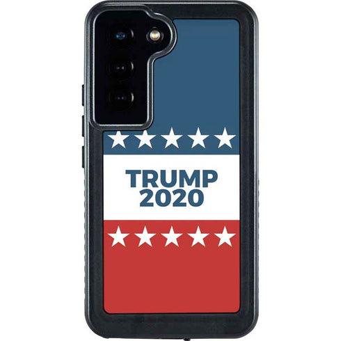 Trump 2020 Red White and Blue Galaxy S23 Waterproof Case