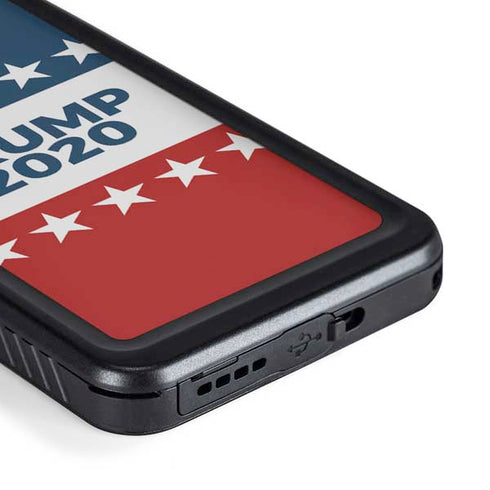 Trump 2020 Red White and Blue Galaxy S23 Waterproof Case