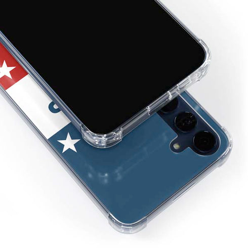 Trump 2020 Red White and Blue Galaxy S24 Clear Case