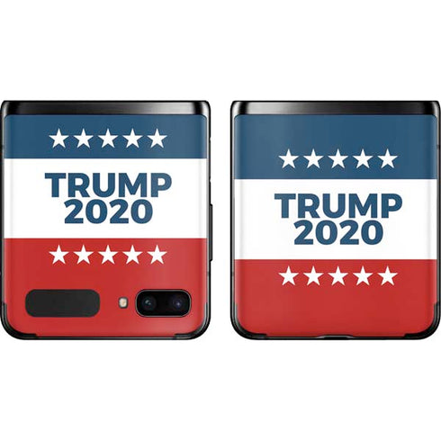 Trump 2020 Red White and Blue Galaxy Z Flip Skin