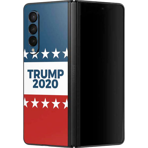 Trump 2020 Red White and Blue Galaxy Z Fold3 5G Skin