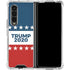Trump 2020 Red White and Blue Galaxy Z Fold4 5G Clear Case