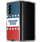 Trump 2020 Red White and Blue Galaxy Z Fold4 5G Clear Case