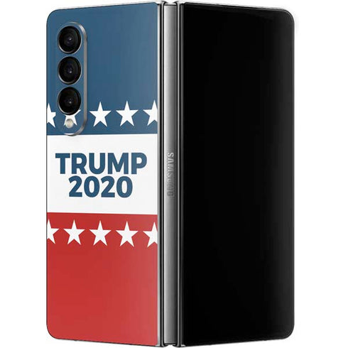 Trump 2020 Red White and Blue Galaxy Z Fold4 5G Skin