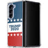 Trump 2020 Red White and Blue Galaxy Z Fold5 5G Clear Case