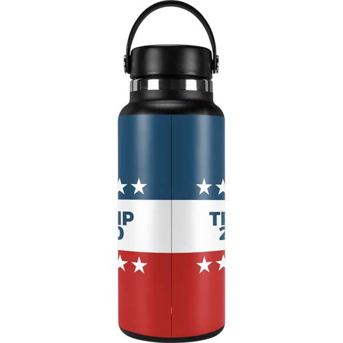 Trump 2020 Red White and Blue Hydro Flask 32oz Wide Mouth Skin