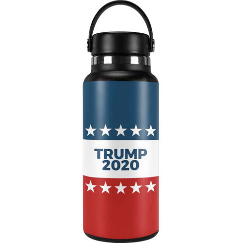 Trump 2020 Red White and Blue Hydro Flask 32oz Wide Mouth Skin