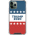 Trump 2020 Red White and Blue iPhone 12 Pro Clear Case