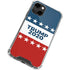 Trump 2020 Red White and Blue iPhone 14 Clear Case