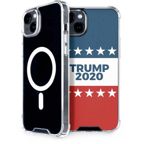Trump 2020 Red White and Blue iPhone 15 Plus MagSafe Case
