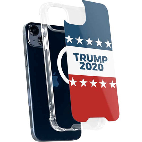 Trump 2020 Red White and Blue iPhone 14 Plus MagSafe Case