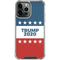 Trump 2020 Red White and Blue iPhone 14 Pro Max Clear Case