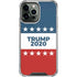 Trump 2020 Red White and Blue iPhone 14 Pro Max Clear Case