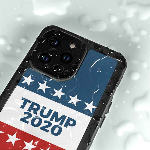 Trump 2020 Red White and Blue iPhone 14 Pro Max Waterproof Case
