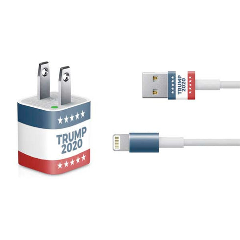 Trump 2020 Red White and Blue iPhone Charger (5W USB) Skin
