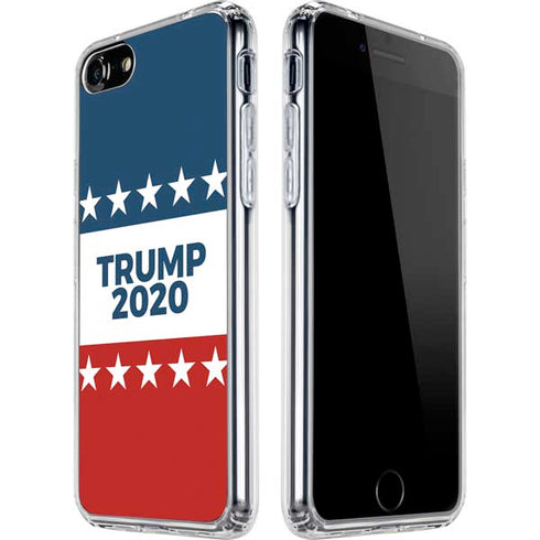 Trump 2020 Red White and Blue iPhone SE (2nd & 3rd Gen) Clear Case