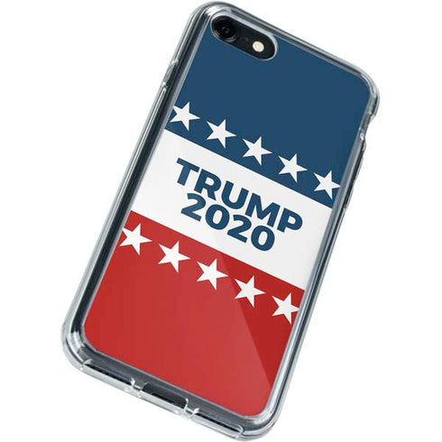 Trump 2020 Red White and Blue iPhone SE (2nd & 3rd Gen) Clear Case