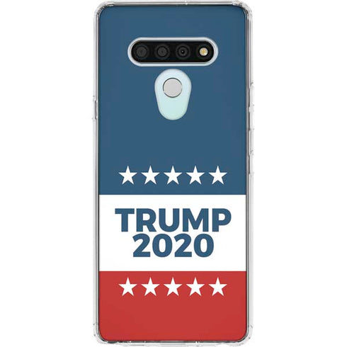 Trump 2020 Red White and Blue LG Stylo 6 Clear Case