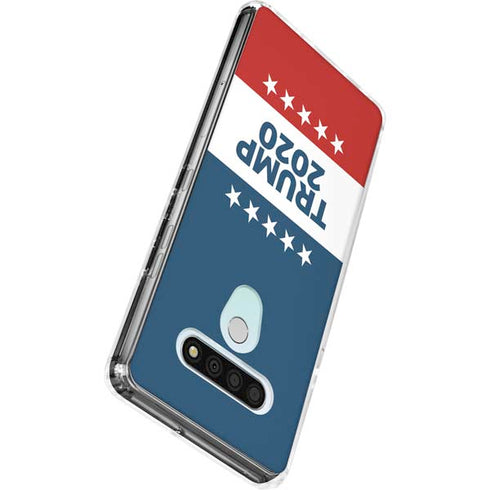 Trump 2020 Red White and Blue LG Stylo 6 Clear Case