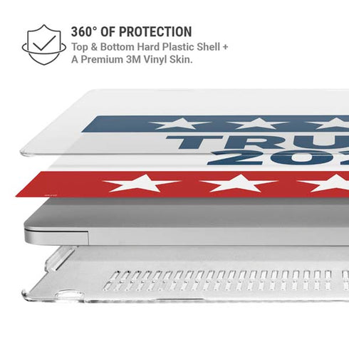 Trump 2020 Red White and Blue MacBook Air 15in (2023-2025) Case plus Skin