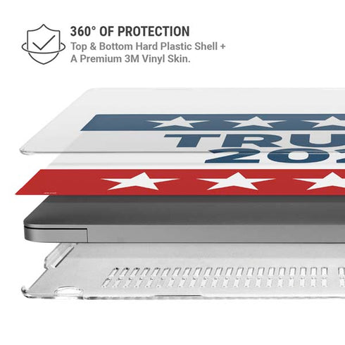 Trump 2020 Red White and Blue MacBook Pro 16in (2021-25) Case plus Skin