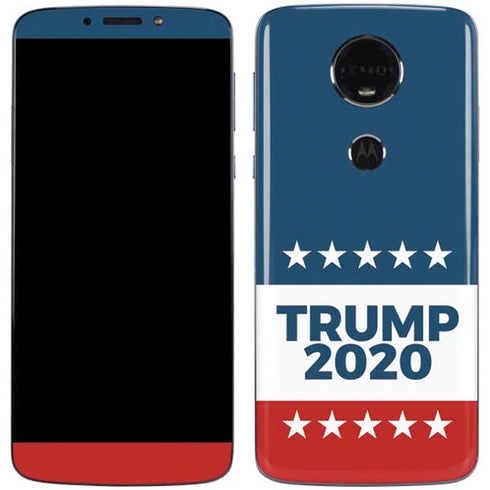 Trump 2020 Red White and Blue Moto E5 Plus Skin
