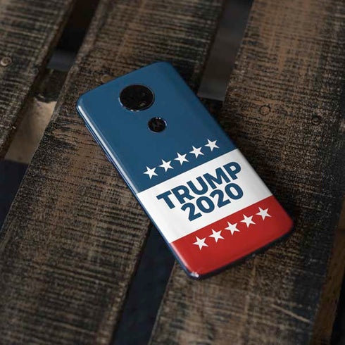 Trump 2020 Red White and Blue Moto E5 Plus Skin
