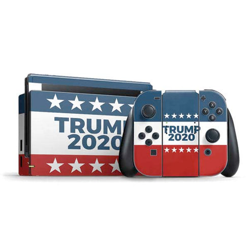 Trump 2020 Red White and Blue Nintendo Switch Bundle Skin