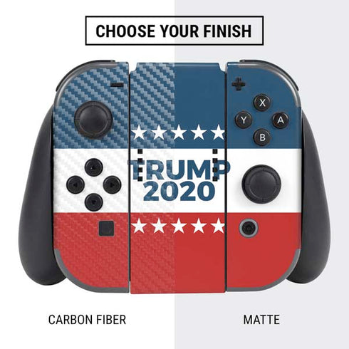 Trump 2020 Red White and Blue Nintendo Switch Bundle Skin