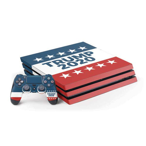 Trump 2020 Red White and Blue PS4 Pro Bundle Skin
