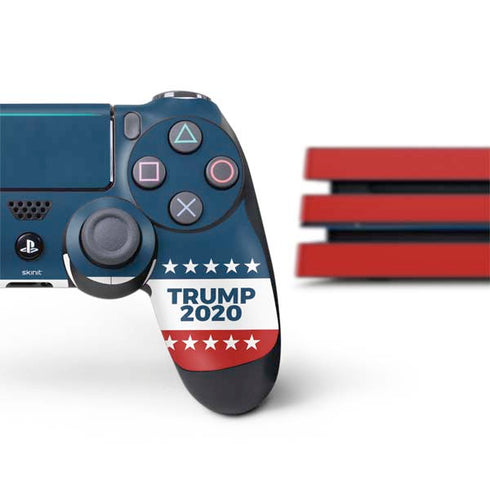 Trump 2020 Red White and Blue PS4 Pro Bundle Skin