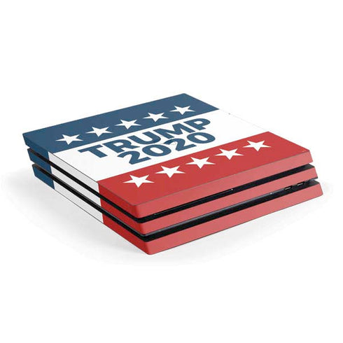 Trump 2020 Red White and Blue PS4 Pro Console Skin