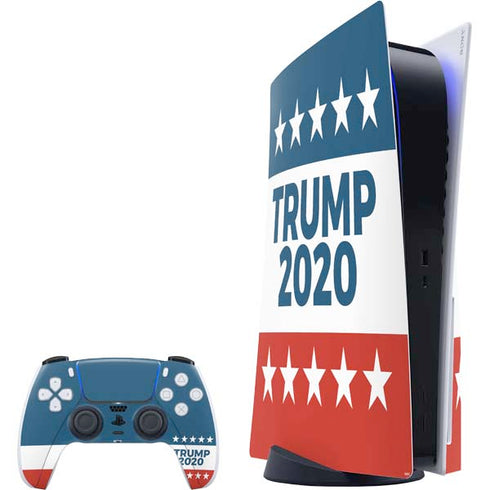 Trump 2020 Red White and Blue PS5 Bundle Skin